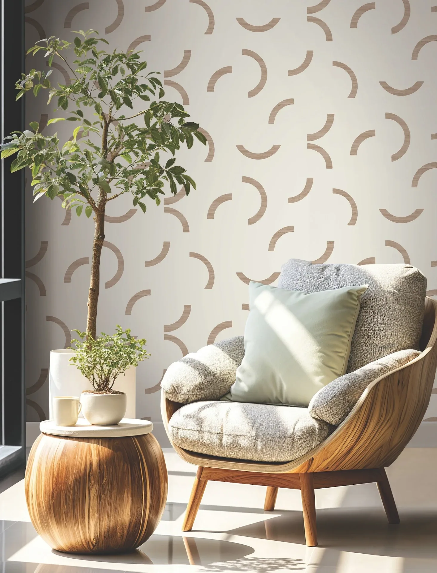 York Wallcoverings Lunula Clay Wallpaper - SKU FM1024