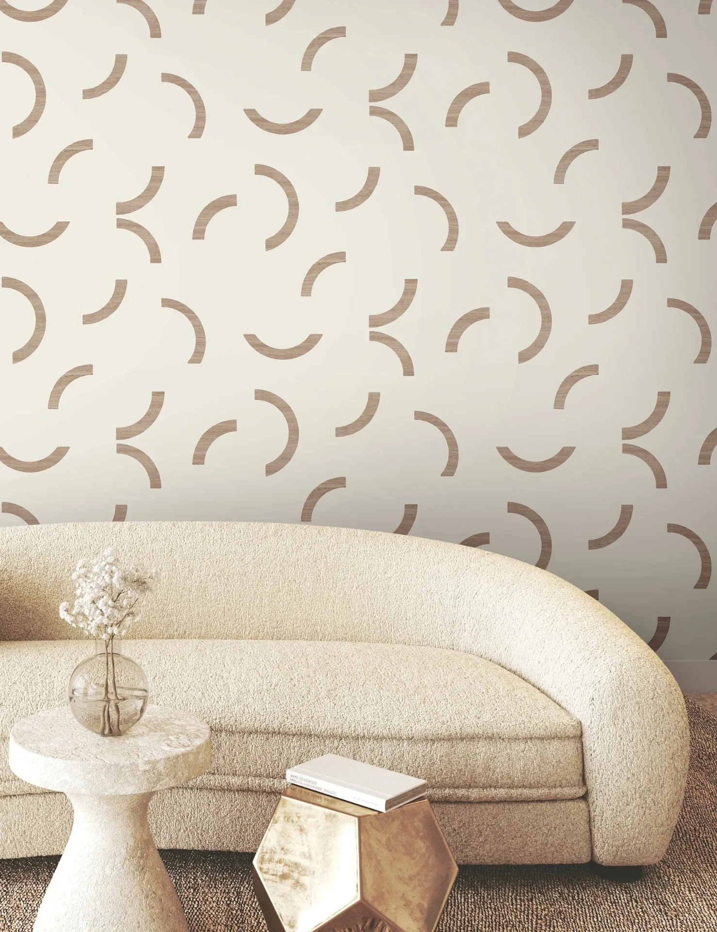 York Wallcoverings Lunula Clay Wallpaper | Wallpaper Twins York Wallcoverings Lunula Clay Wallpaper - SKU FM1024