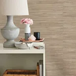 York Wallcoverings Lustrous Grasscloth Beige Wallpaper | Wallpaper Twins York Wallcoverings Lustrous Grasscloth Beige Wallpaper - SKU PA130403