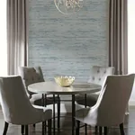 York Wallcoverings Lustrous Grasscloth Blue & Gold Wallpaper | Wallpaper Twins York Wallcoverings Lustrous Grasscloth Blue & Gold Wallpaper - SKU Y6201603
