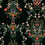 York Wallcoverings Luxembourg Black Peel & Stick Wallpaper - SKU PSW1326RL