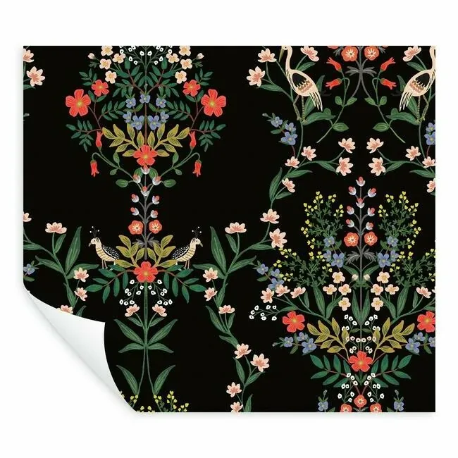 York Wallcoverings Luxembourg Black Peel & Stick Wallpaper - SKU PSW1326RL