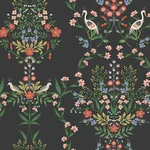 York Wallcoverings Luxembourg Black Wallpaper | Wallpaper Twins York Wallcoverings Luxembourg Black Wallpaper - SKU RP7329
