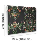 York Wallcoverings Luxembourg Black Wallpaper | Wallpaper Twins York Wallcoverings Luxembourg Black Wallpaper - SKU RP7329