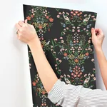 York Wallcoverings Luxembourg Black Wallpaper | Wallpaper Twins York Wallcoverings Luxembourg Black Wallpaper - SKU RP7329