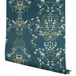 York Wallcoverings Luxembourg Blue & Green Wallpaper | Wallpaper Twins York Wallcoverings Luxembourg Blue & Green Wallpaper - SKU RP7331