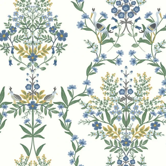 RP7330 | Luxembourg White & Blue Wallpaper