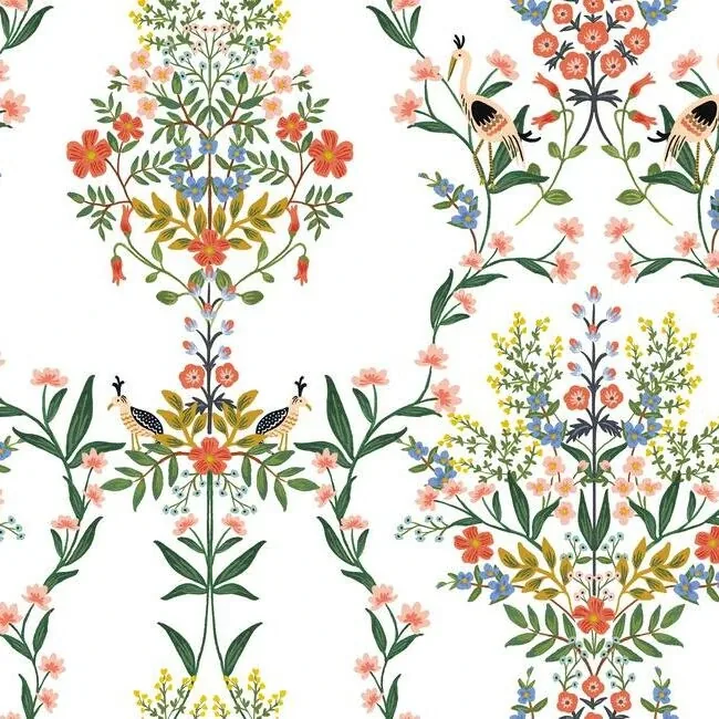 York Wallcoverings Luxembourg White Peel & Stick Wallpaper - SKU PSW1327RL