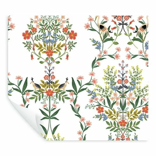 York Wallcoverings Luxembourg White Peel & Stick Wallpaper | Wallpaper Twins York Wallcoverings Luxembourg White Peel & Stick Wallpaper - SKU PSW1327RL