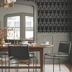 York Wallcoverings Lydia Black Wallpaper - SKU MF4803