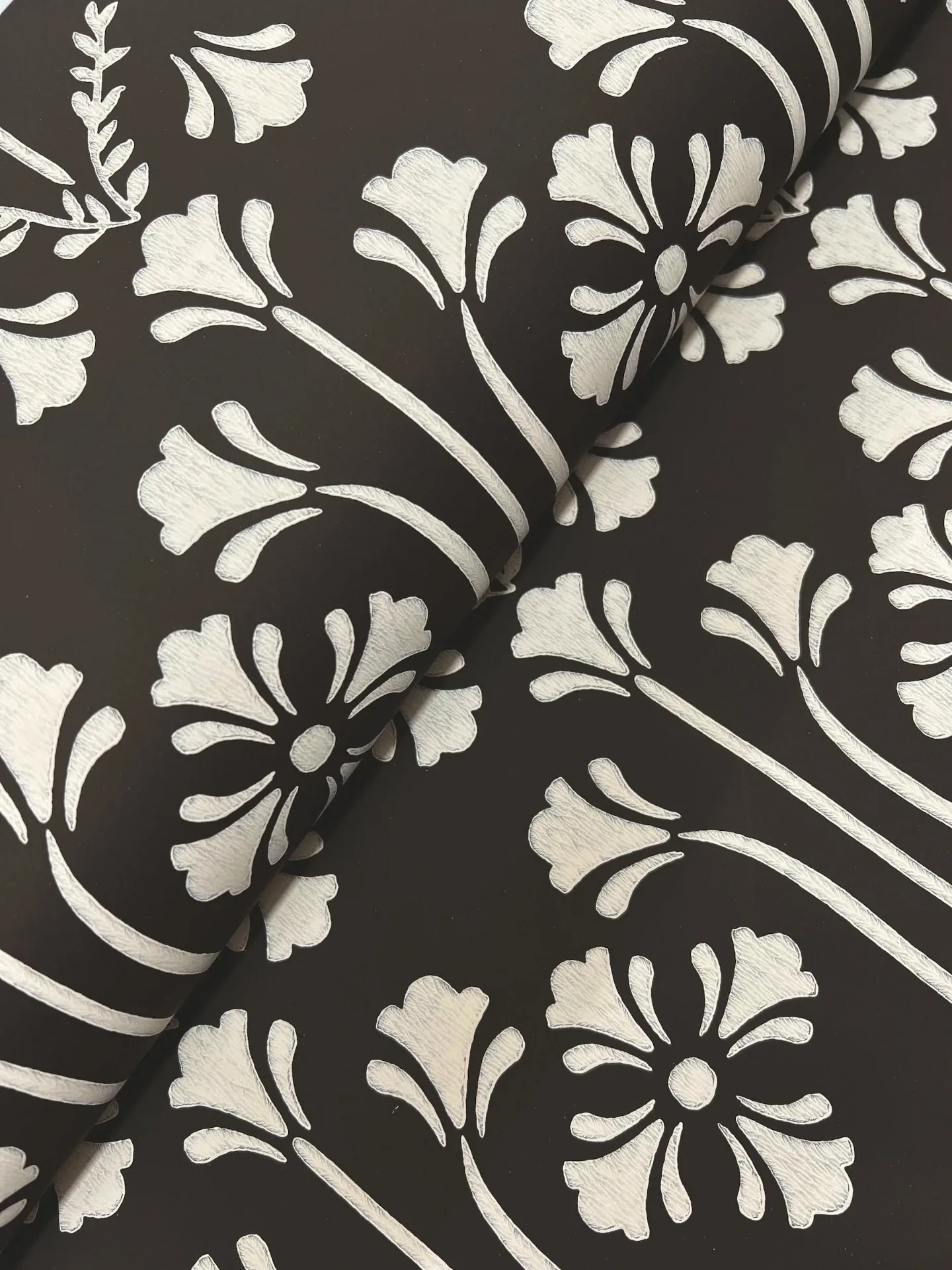 York Wallcoverings Lydia Black Wallpaper - SKU MF4803