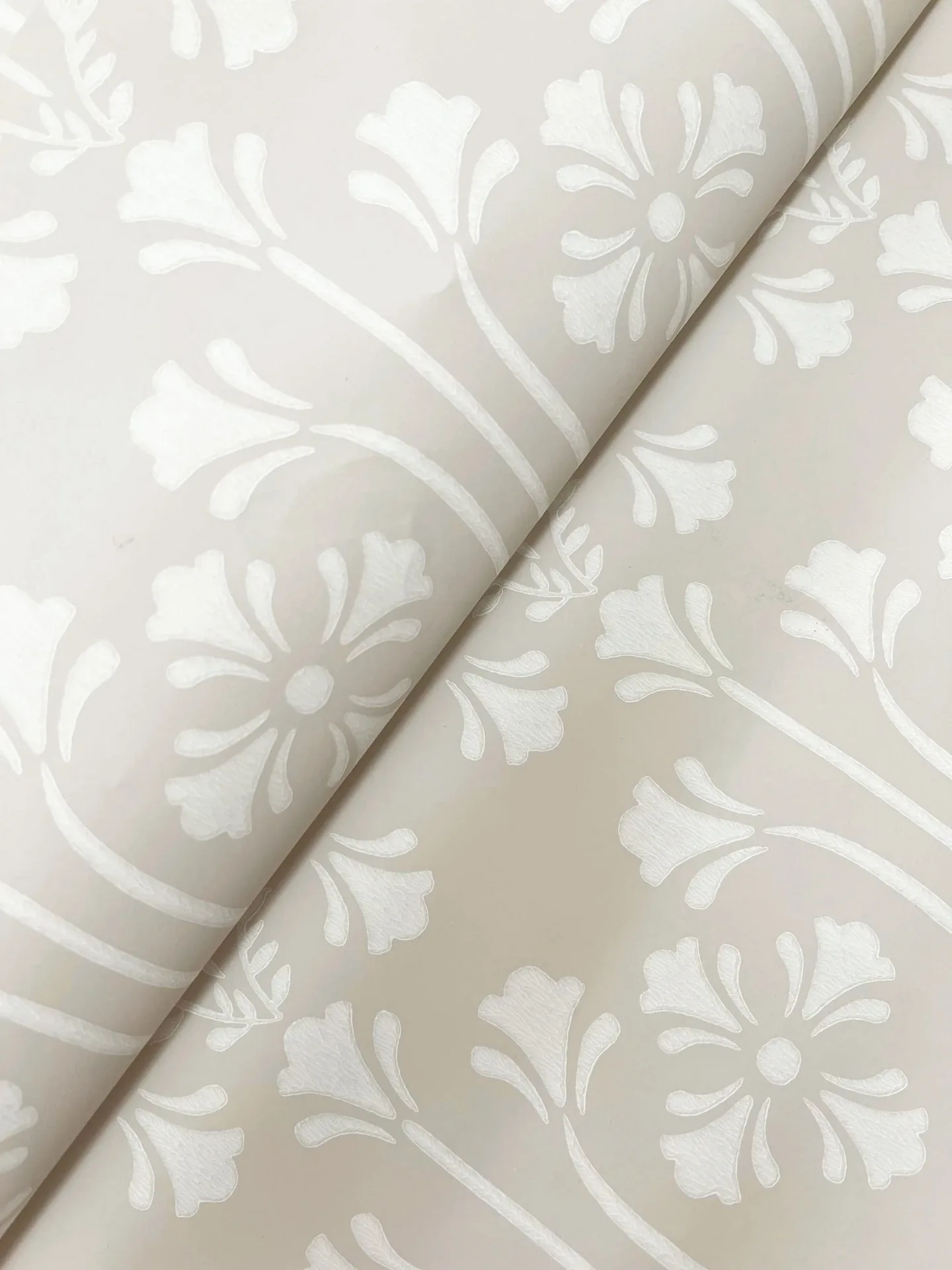 York Wallcoverings Lydia Ivory Wallpaper - SKU MF4804