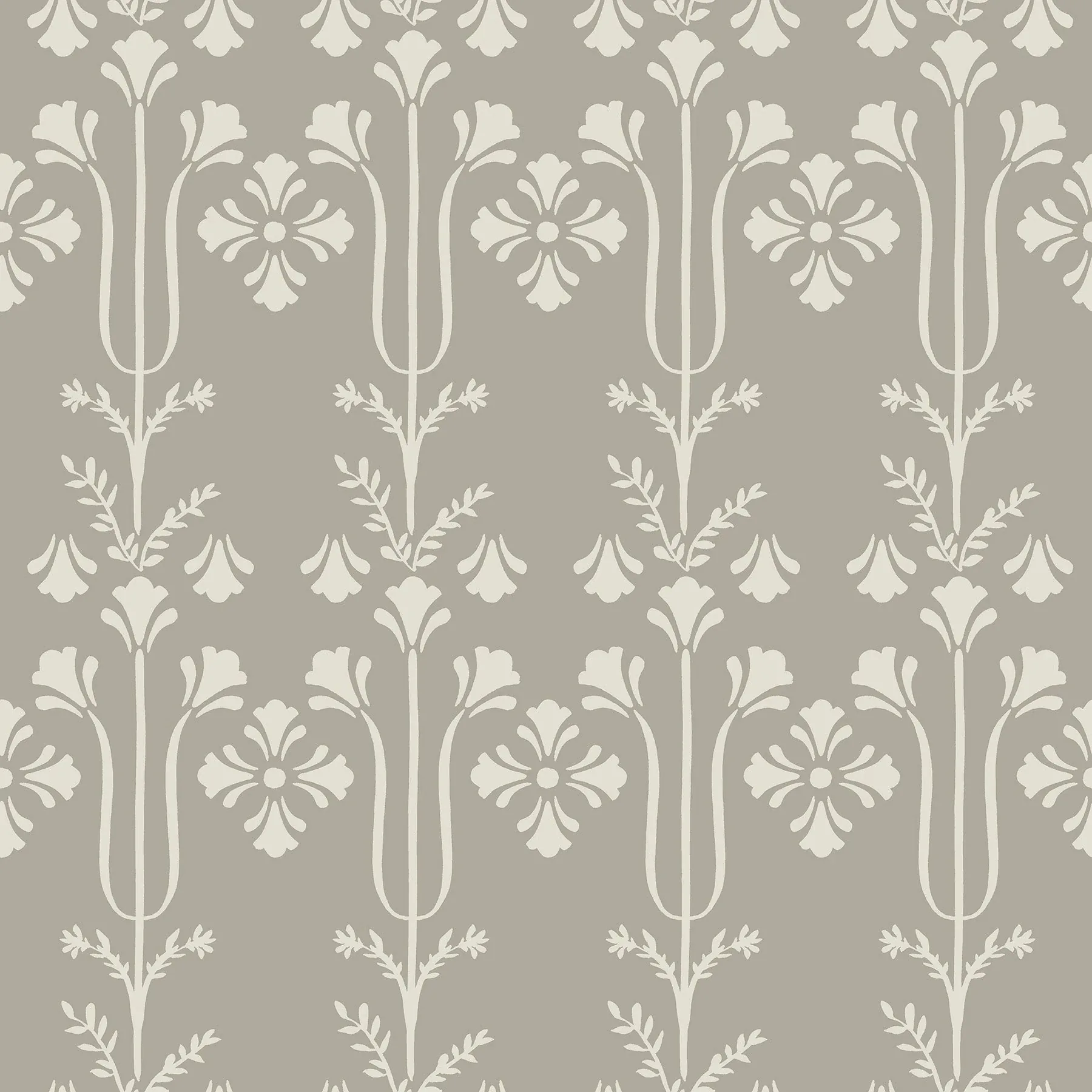 York Wallcoverings Lydia Taupe Wallpaper - SKU MF4805