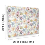 York Wallcoverings Magic Garden Multicolor Peel & Stick Wallpaper - SKU PSW1636RL