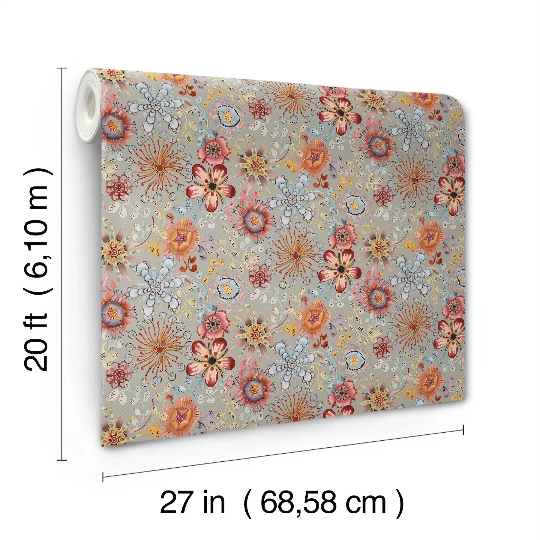 York Wallcoverings Magic Garden Multicolor Peel & Stick Wallpaper | Wallpaper Twins York Wallcoverings Magic Garden Multicolor Peel & Stick Wallpaper - SKU PSW1637RL