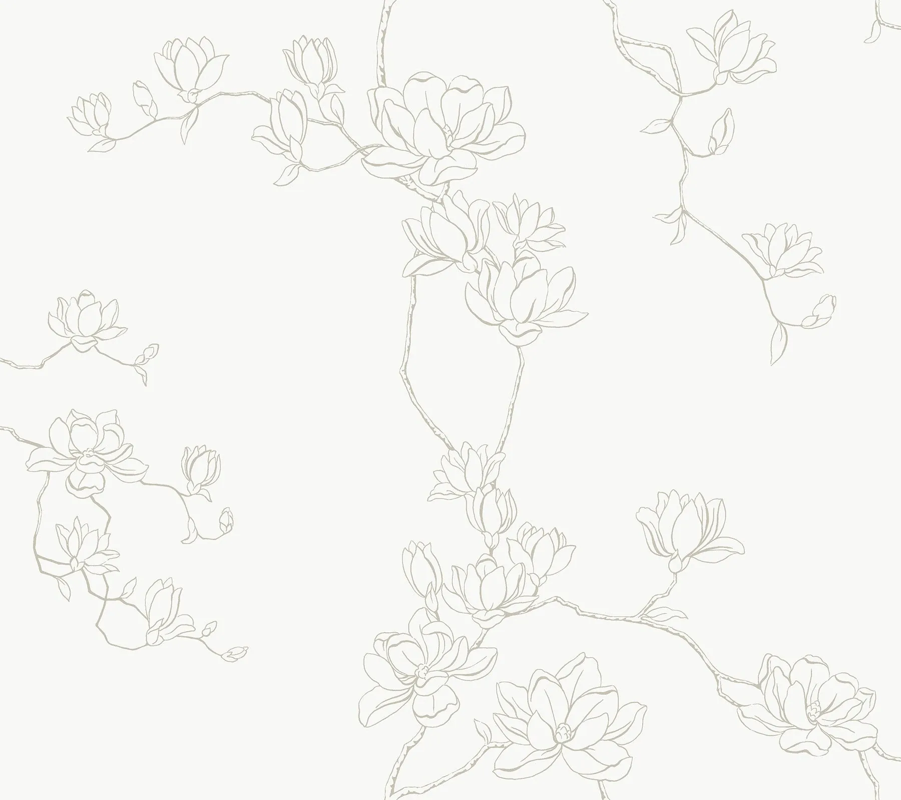MF4732 | Magnolia Beige Branches Wallpaper
