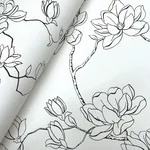 York Wallcoverings Magnolia Black Branches Wallpaper | Wallpaper Twins York Wallcoverings Magnolia Black Branches Wallpaper - SKU MF4731