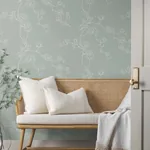 York Wallcoverings Magnolia Eucalyptus Branches Wallpaper - SKU MF4734