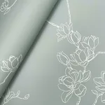 York Wallcoverings Magnolia Eucalyptus Branches Wallpaper - SKU MF4734