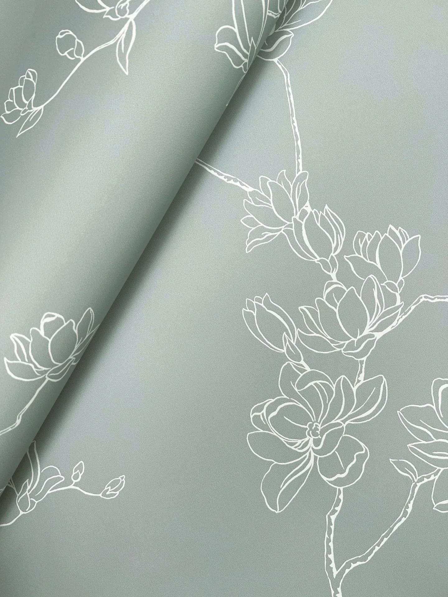 York Wallcoverings Magnolia Eucalyptus Branches Wallpaper - SKU MF4734