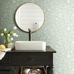 York Wallcoverings Magnolia Home Fox & Hare Green Peel & Stick Wallpaper - SKU PSW1167RL
