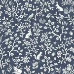 York Wallcoverings Magnolia Home Fox & Hare Navy Peel & Stick Wallpaper - SKU PSW1166RL