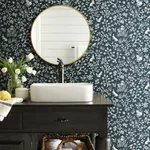 York Wallcoverings Magnolia Home Fox & Hare Navy Peel & Stick Wallpaper - SKU PSW1166RL