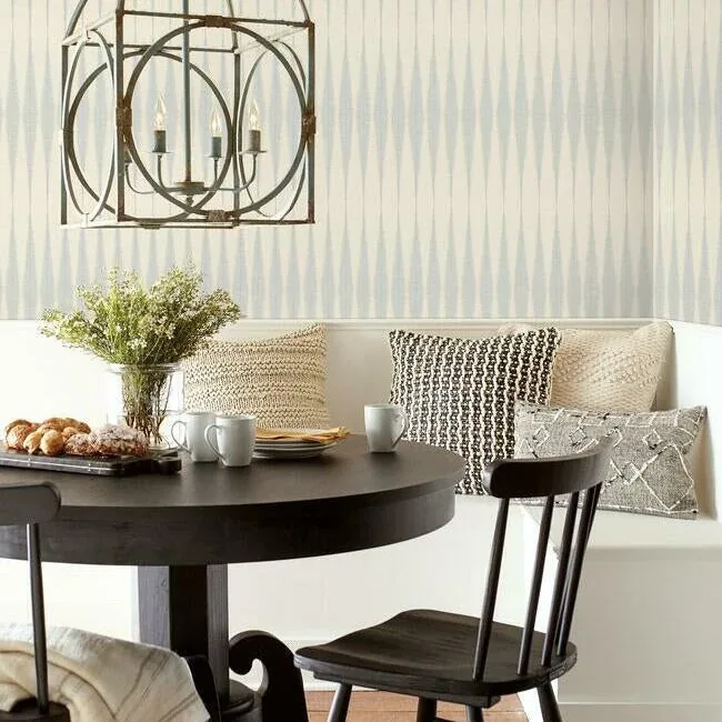 York Wallcoverings Magnolia Home Handloom Baby Blue Peel & Stick Wallpaper - SKU PSW1005RL