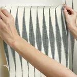 York Wallcoverings Magnolia Home Handloom Black Peel & Stick Wallpaper - SKU PSW1004RL