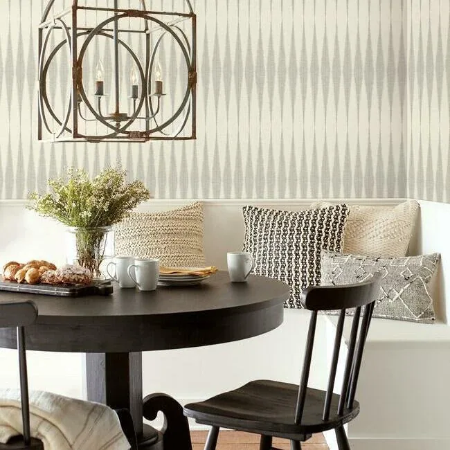 York Wallcoverings Magnolia Home Handloom Cool Grey Peel & Stick Wallpaper - SKU PSW1006RL