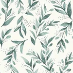 York Wallcoverings Magnolia Home Olive Branch Teal Peel & Stick Wallpaper - SKU PSW1002RL