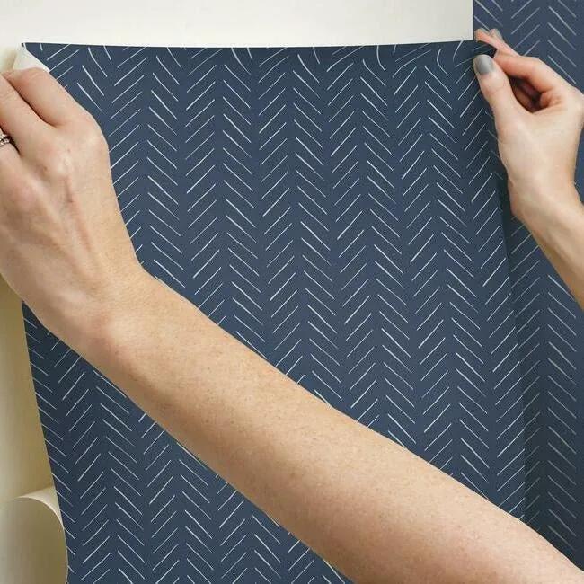 York Wallcoverings Magnolia Home Pick-Up Sticks Blue Peel & Stick Wallpaper | Wallpaper Twins York Wallcoverings Magnolia Home Pick-Up Sticks Blue Peel & Stick Wallpaper - SKU PSW1022RL