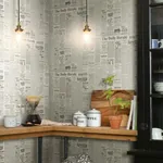 York Wallcoverings Magnolia Home the Daily Black & White Peel & Stick Wallpaper - SKU PSW1168RL