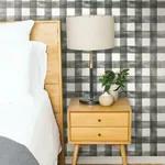 York Wallcoverings Magnolia Home Watercolor Check Black Peel & Stick Wallpaper | Wallpaper Twins York Wallcoverings Magnolia Home Watercolor Check Black Peel & Stick Wallpaper - SKU PSW1169RL