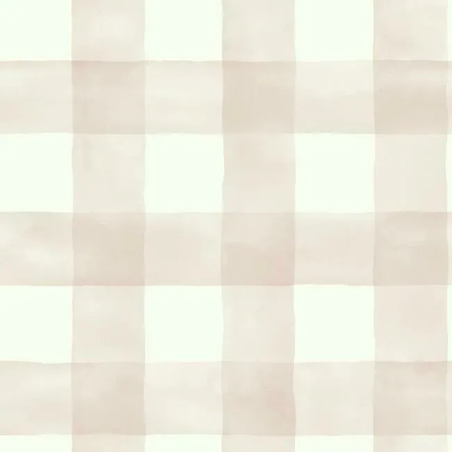 PSW1170RL | Magnolia Home Watercolor Check Pink Peel & Stick Wallpaper