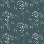 York Wallcoverings Magnolia Home Wildflower White & Blue Peel & Stick Wallpaper - SKU PSW1154RL