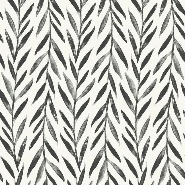 PSW1017RL | Magnolia Home Willow Black Peel & Stick Wallpaper