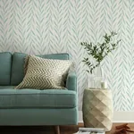 York Wallcoverings Magnolia Home Willow Blue Peel & Stick Wallpaper - SKU PSW1019RL