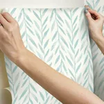 York Wallcoverings Magnolia Home Willow Blue Peel & Stick Wallpaper - SKU PSW1019RL