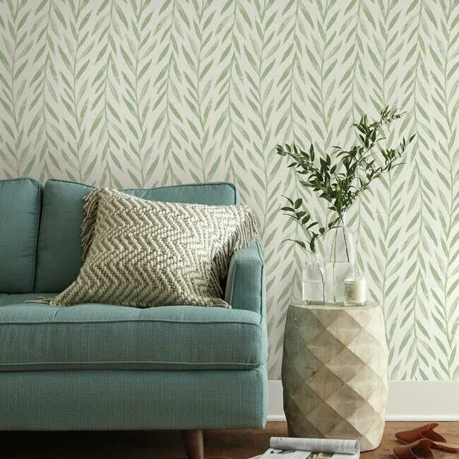 York Wallcoverings Magnolia Home Willow Green Peel & Stick Wallpaper | Wallpaper Twins York Wallcoverings Magnolia Home Willow Green Peel & Stick Wallpaper - SKU PSW1016RL