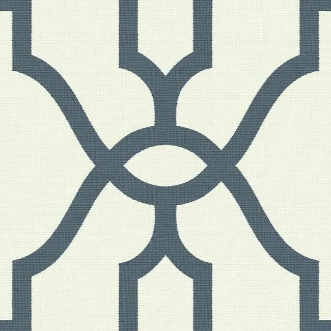 PSW1160RL | Magnolia Home Woven Trellis Blue & White Peel & Stick Wallpaper