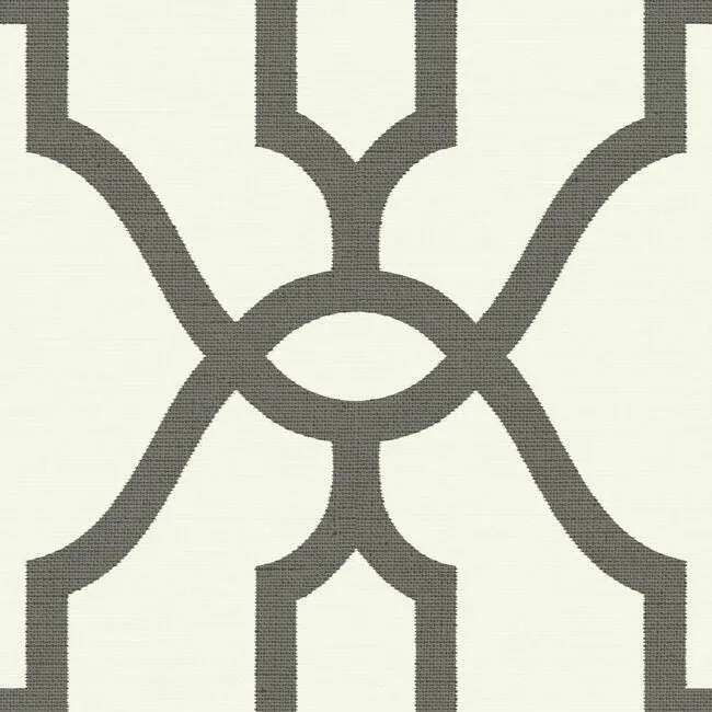 York Wallcoverings Magnolia Home Woven Trellis Grey Peel & Stick Wallpaper - SKU PSW1159RL
