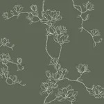 York Wallcoverings Magnolia Pine Branches Wallpaper - SKU MF4735