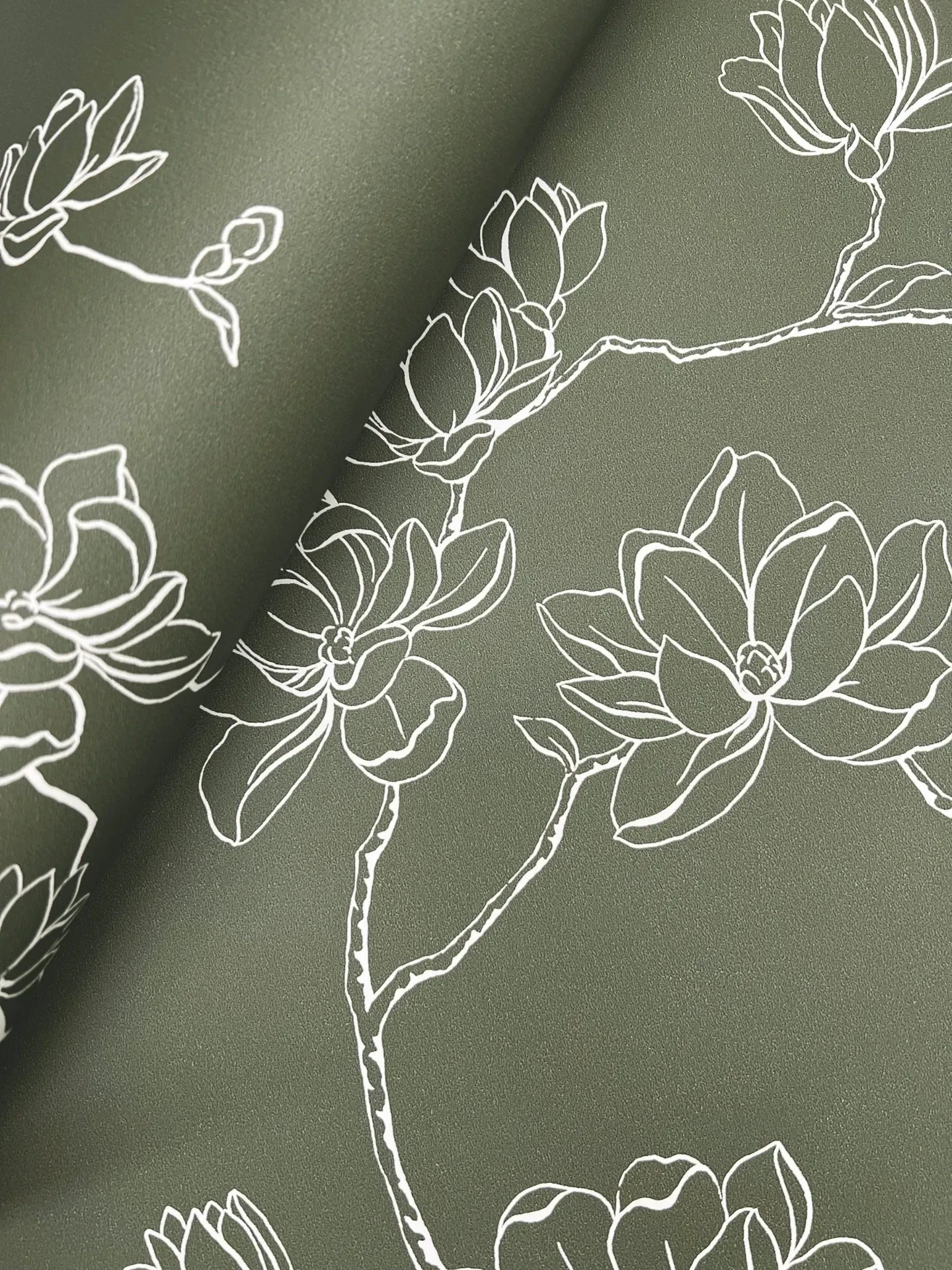 York Wallcoverings Magnolia Pine Branches Wallpaper - SKU MF4735