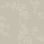York Wallcoverings Magnolia Taupe Branches Wallpaper | Wallpaper Twins York Wallcoverings Magnolia Taupe Branches Wallpaper - SKU MF4736