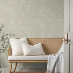 York Wallcoverings Magnolia Taupe Branches Wallpaper | Wallpaper Twins York Wallcoverings Magnolia Taupe Branches Wallpaper - SKU MF4736