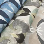 York Wallcoverings Malta Blue & Silver Wallpaper - SKU MN1920