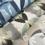 York Wallcoverings Malta Blue & Silver Wallpaper - SKU MN1920