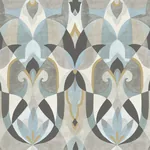 York Wallcoverings Malta Neutal & Blue Wallpaper | Wallpaper Twins York Wallcoverings Malta Neutal & Blue Wallpaper - SKU MN1921