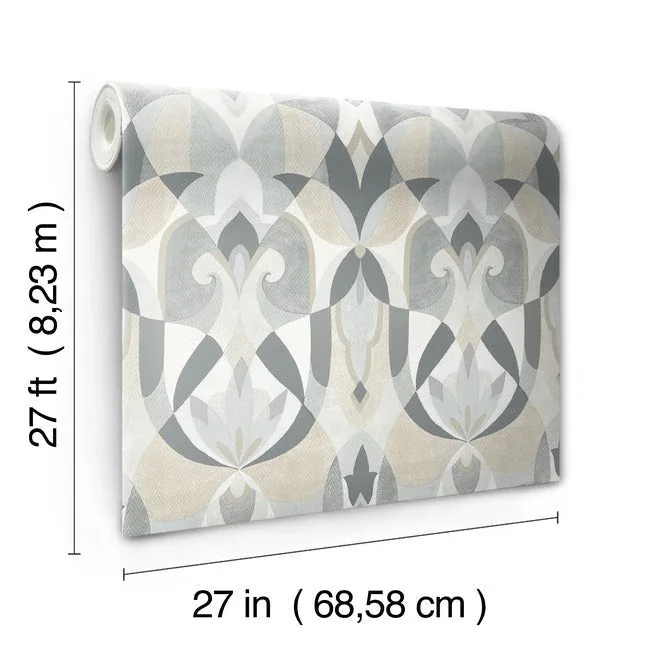 York Wallcoverings Malta Neutral Wallpaper - SKU MN1924
